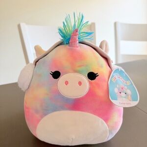 Squishmallows 8" Esmeralda Unicorn with Ear Muffs 2021 Winter Edition Plush NWT